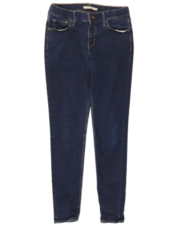 LEVI'S Dame 710 Super Skinny Jeans W29 L28 Marineblå Bomuld