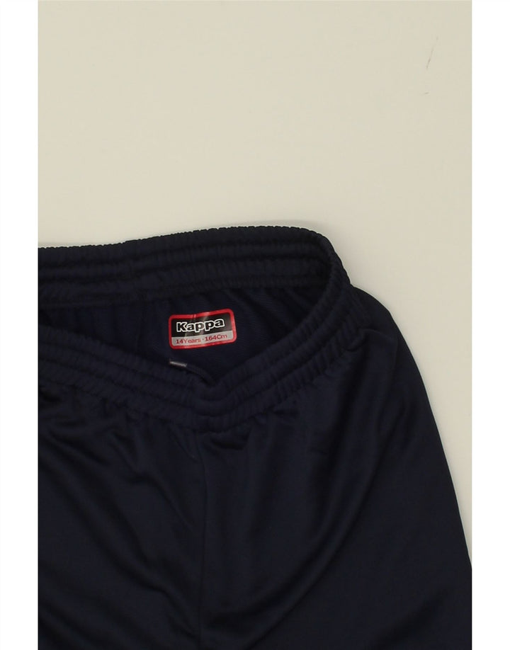KAPPA Boys Tracksuit Trousers 13-14 Years  Navy Blue Polyester Vintage Kappa and Second-Hand Kappa from Messina Hembry 
