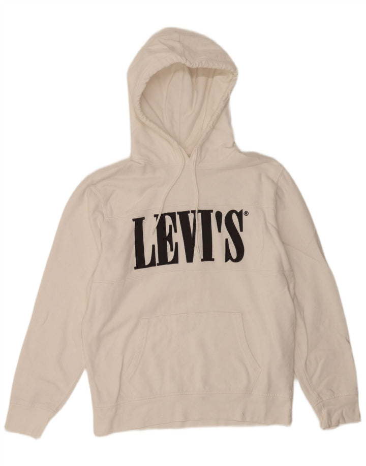 Levi's Grafisk hættetrøje til mænd mellem hvid bomuld
