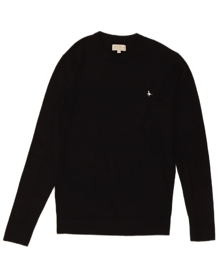 Jack Wills Herre sweater med rund hals XS sort bomuld