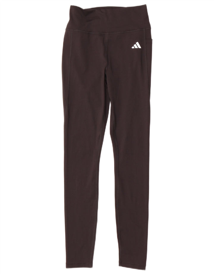 Adidas Dame Tight Fit Leggings UK12/ 14 Medium Sort Polyester