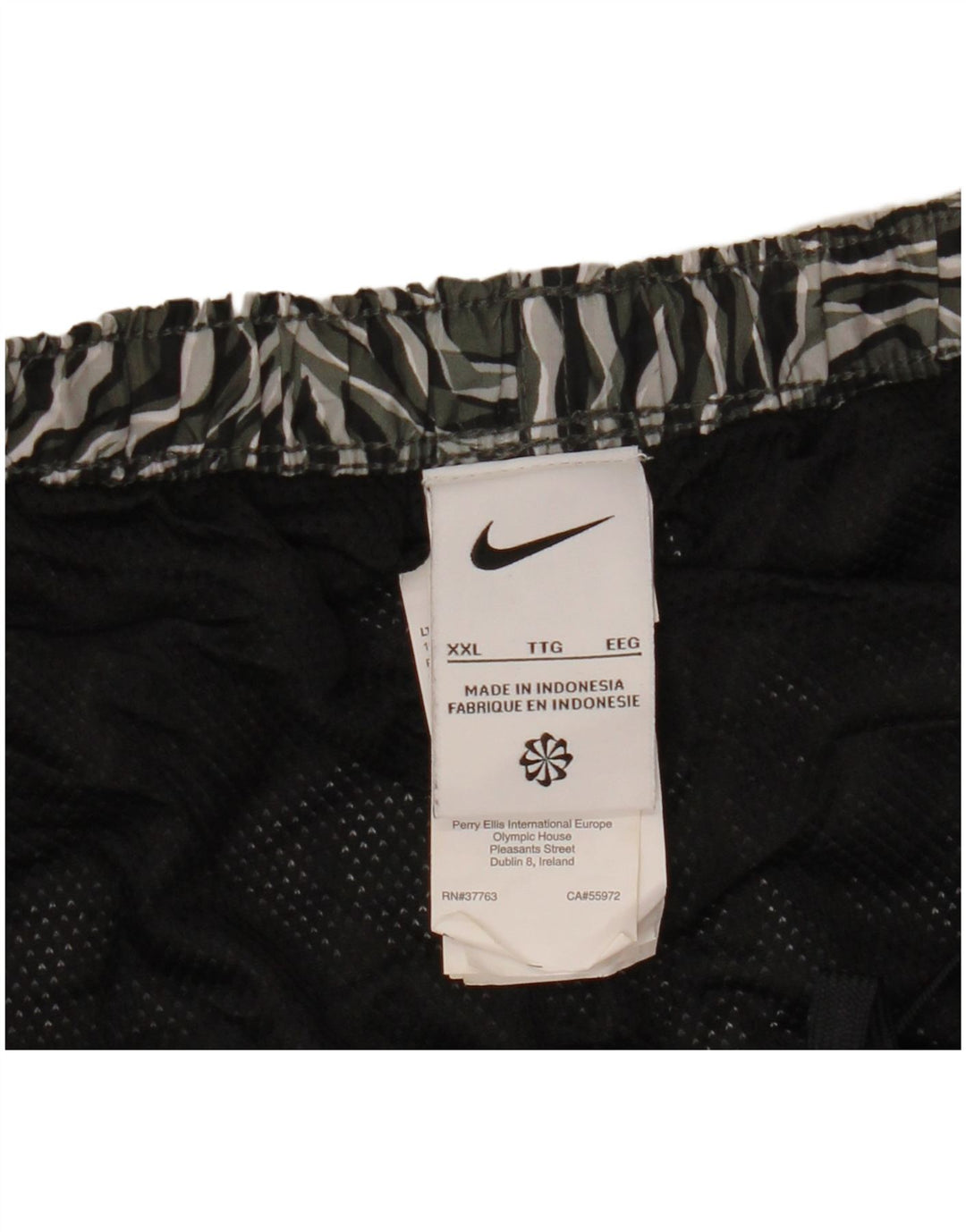 Nike Badeshorts til mænd 2XL Grå Animal Print Polyester