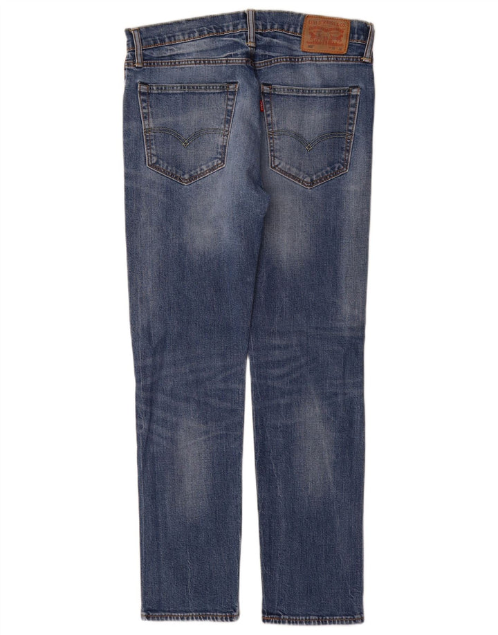 Levi's Herre 502 tilspidsede jeans W32 L32 blå bomuld