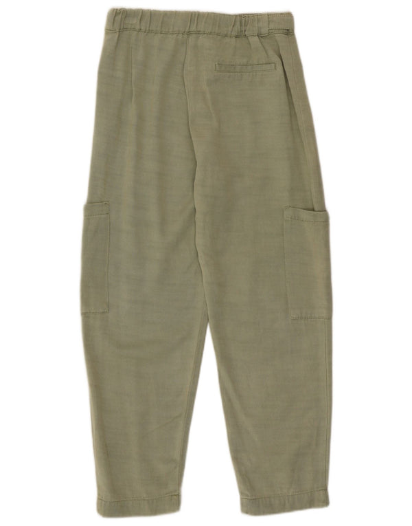 Zara Piger Loose Fit Cargo Bukser 9-10 År W25 L23 Grøn