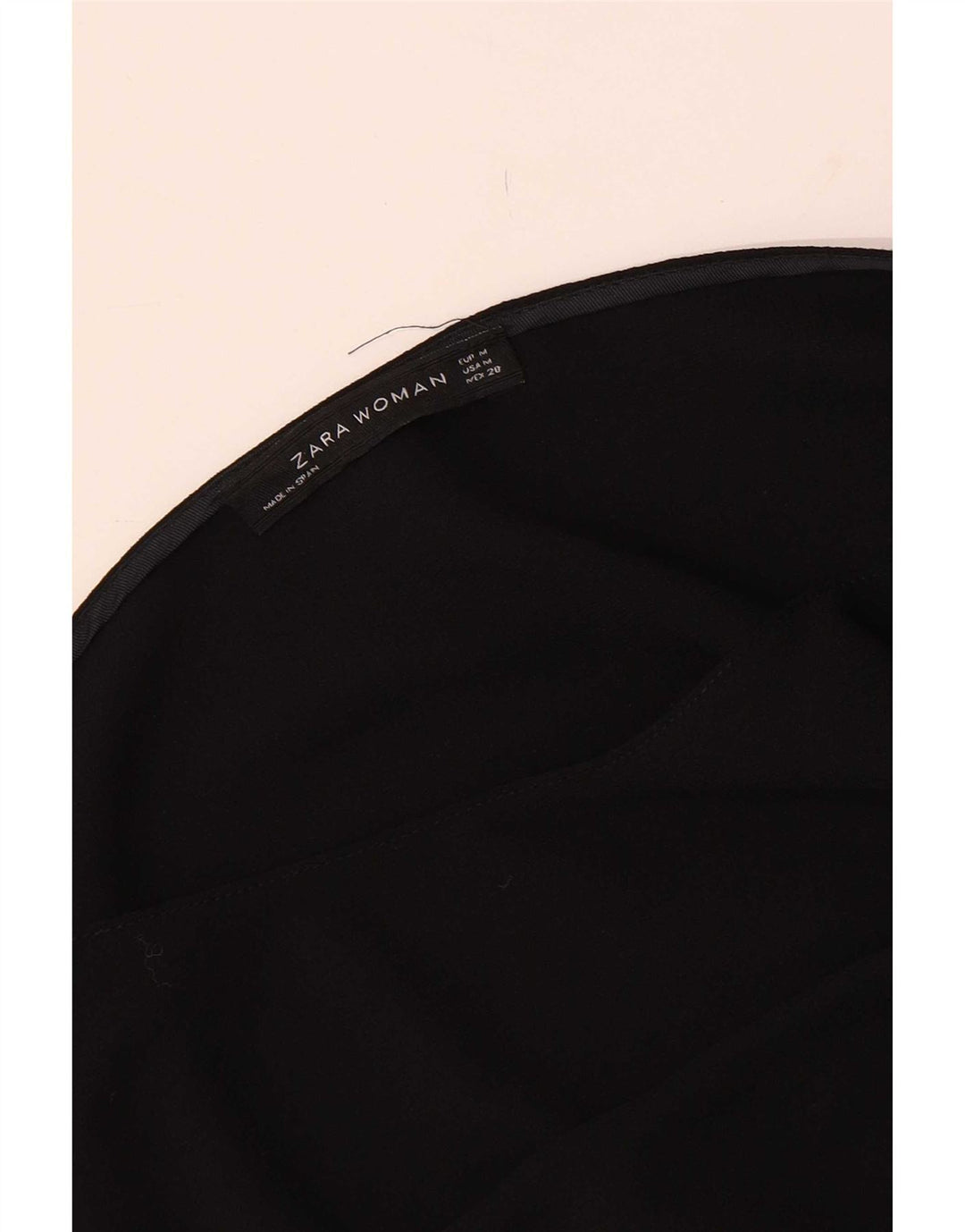 Zara 3/4 ærmet basiskjole til kvinder UK 12 Medium Sort