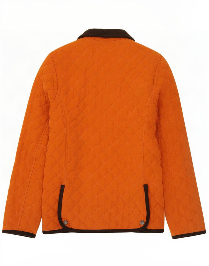 Conte of Florence Quiltet jakke til kvinder IT 44 Medium Orange Polyester