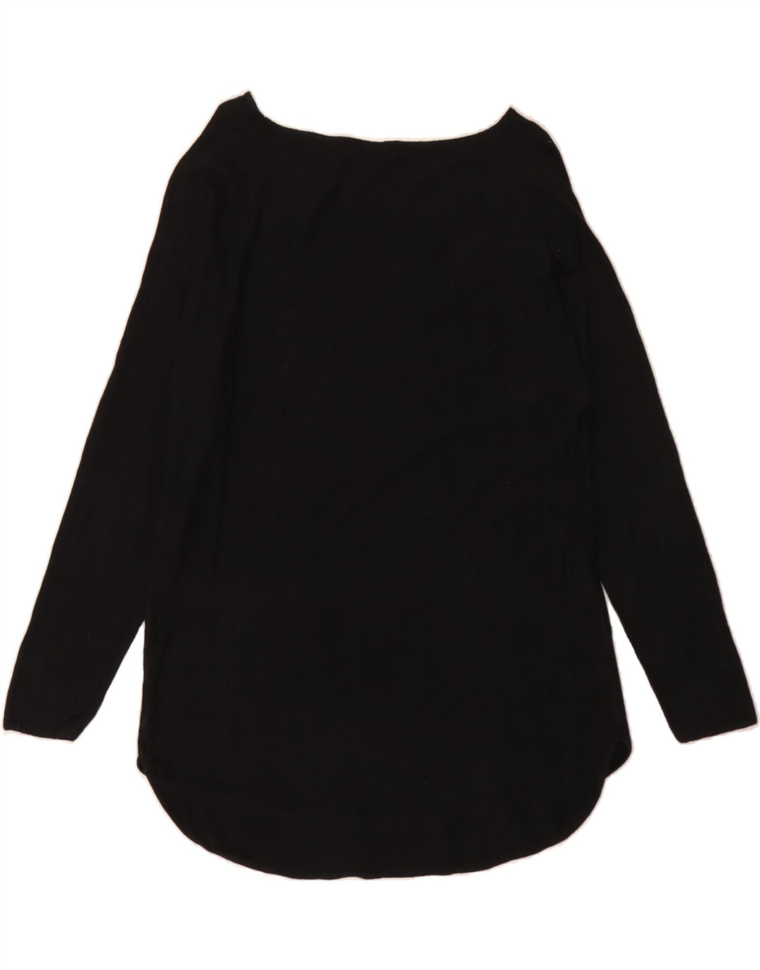MICHAEL KORS Womens Longline Boat Neck Jumper Sweater UK 14 Medium Black Vintage Michael Kors and Second-Hand Michael Kors from Messina Hembry 