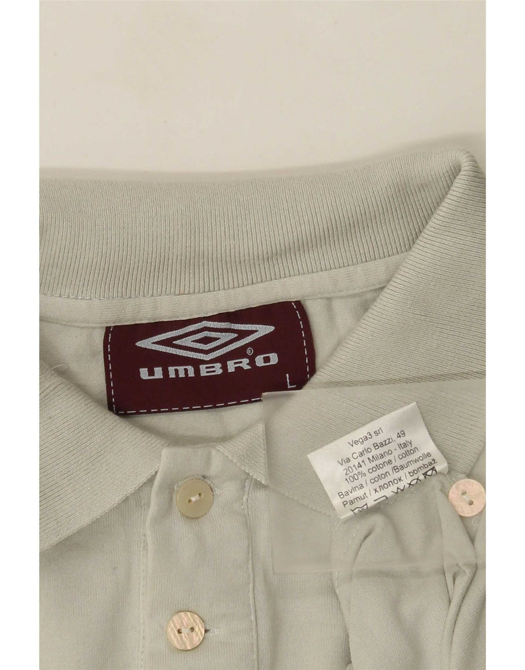 Umbro Herre Grafisk Polo Shirt Stor Grå Bomuld