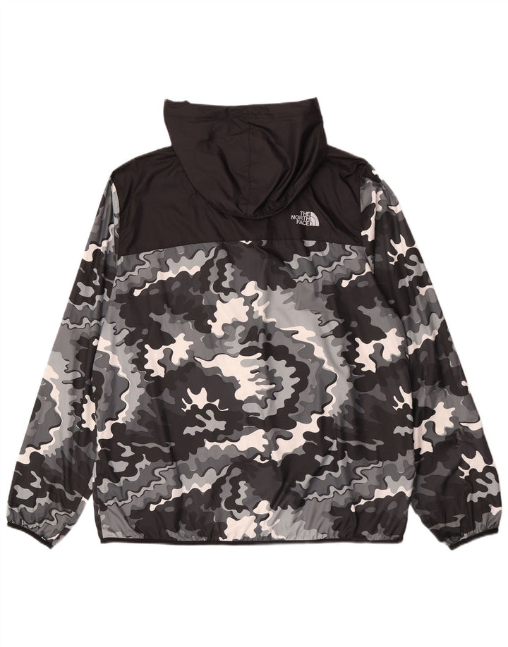 The North Face Herre Hættetrøje Regnjakke UK 42 XL Sort Camouflage