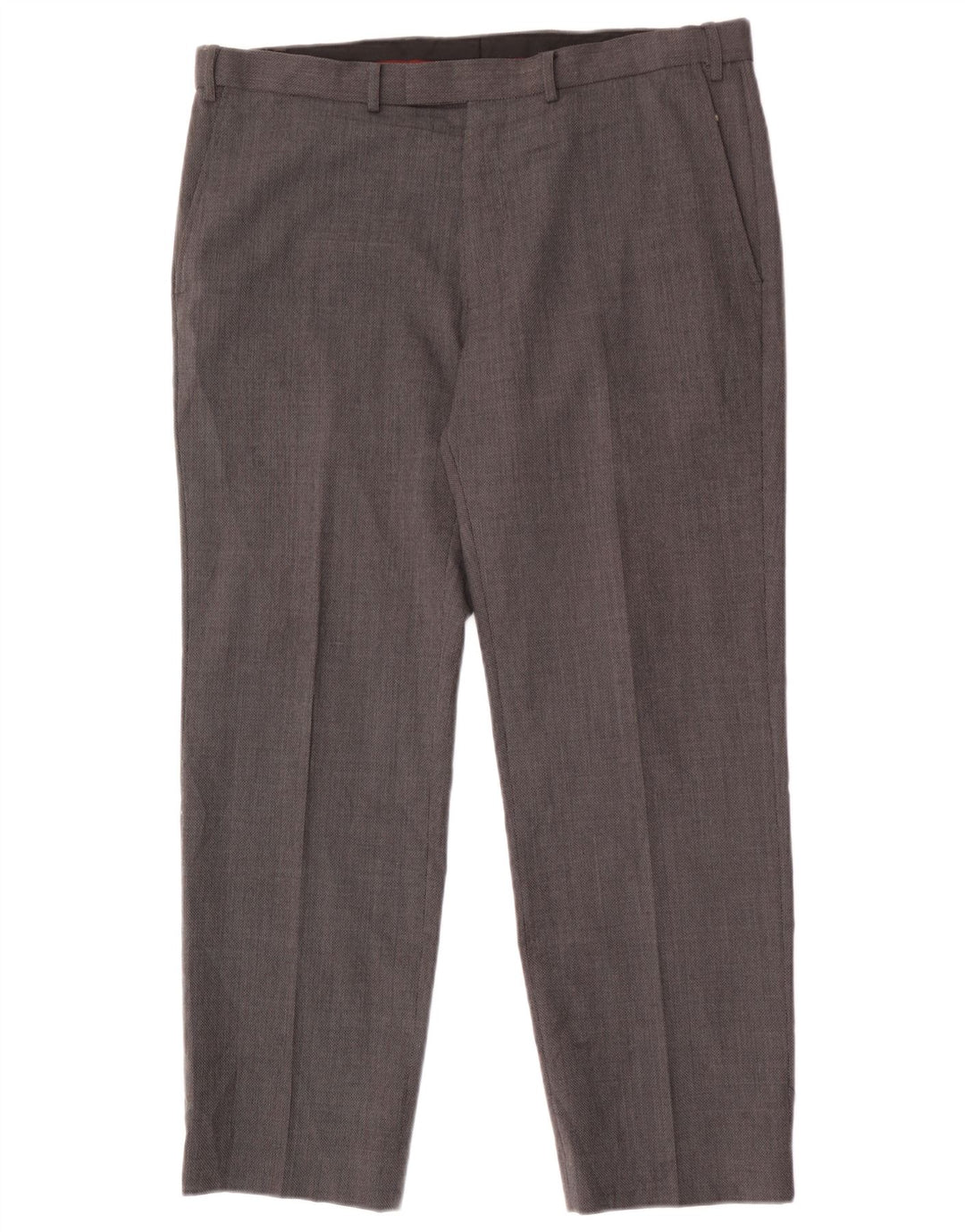 Marks & Spencer Herre Lige Regular Fit Suit Bukser W36 L29 Grå Uld