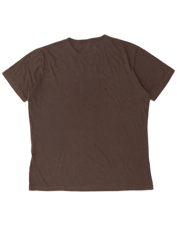 Replay Herre Grafisk T-Shirt Top XL Grå Bomuld