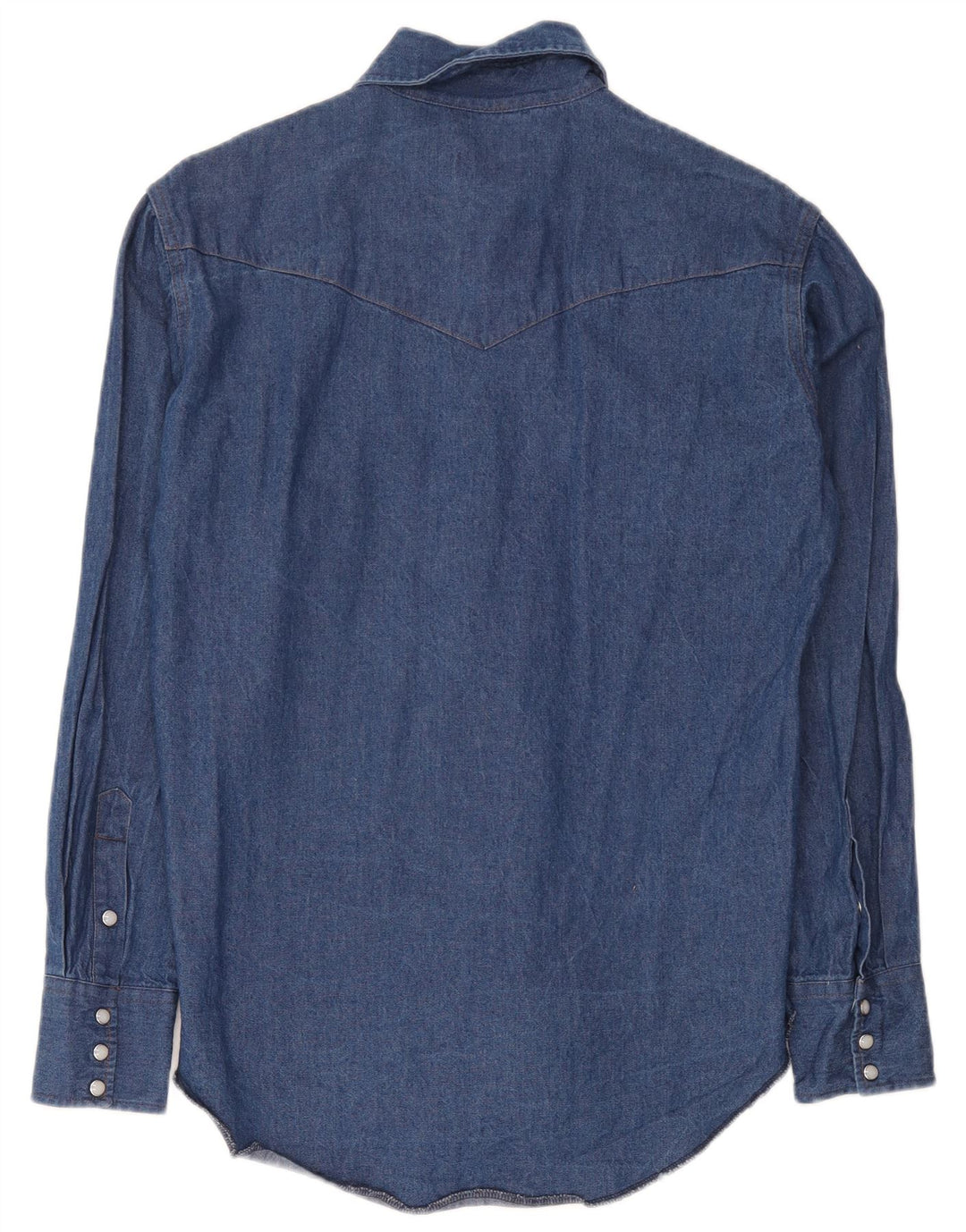Wrangler Herre Western Denim skjorte str. 15 Medium Blue Cotton