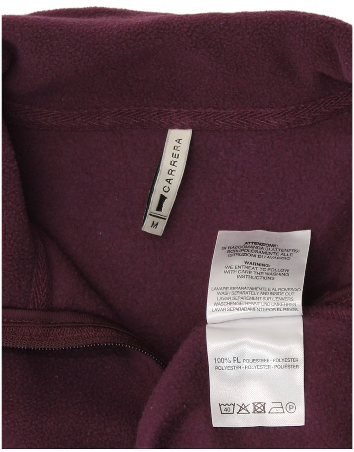 Carrera Dame Fleece Jumper med lynlås DK 14 Medium Maroon Polyester