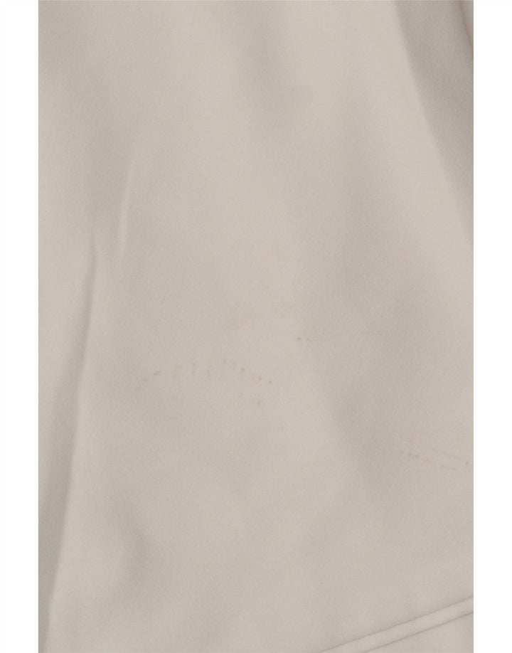Zara Dame 3/4 ærmet åben blazerjakke UK 10 Small White
