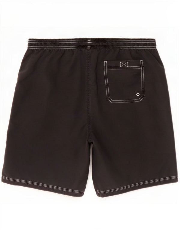 Hugo Boss Herre grafiske svømmeshorts Medium Sort Polyamid