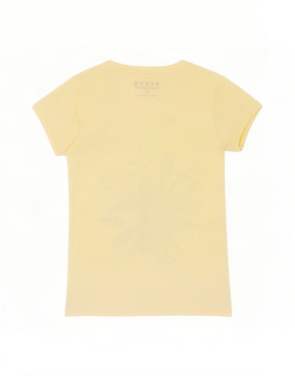 Guess Graphic T-Shirt Top UK 12 Medium Gul