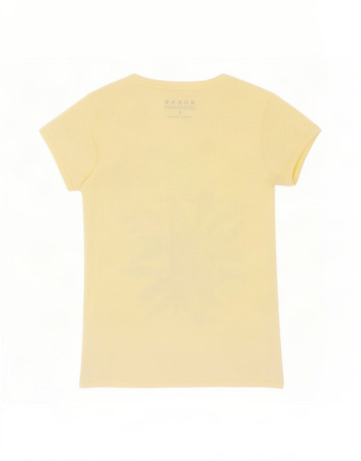 Guess Graphic T-Shirt Top UK 12 Medium Gul