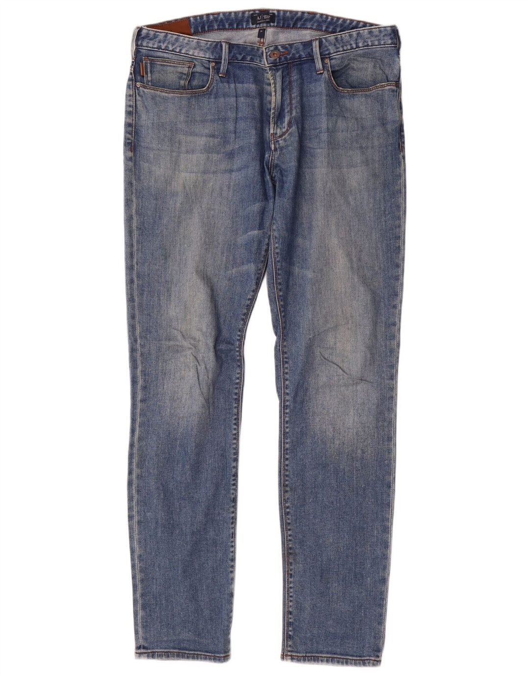 Armani Herre Slim Jeans W34 L34 Blå Bomuld