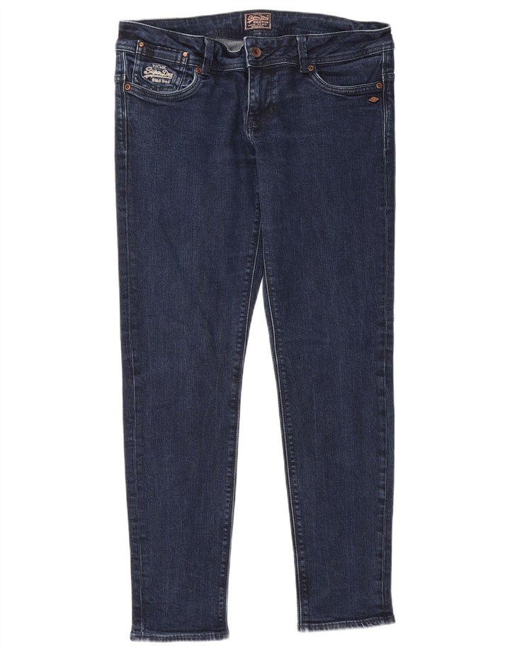 Superdry Skinny Jeans til kvinder W32 L30 Marineblå Bomuld