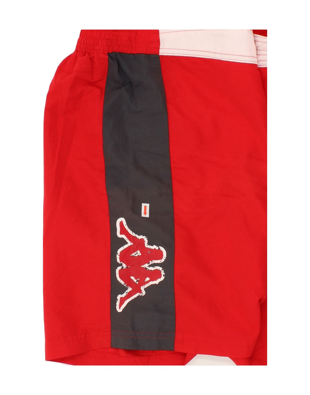 KAPPA Boys Graphic Swimming Shorts 11-12 Years 2XL Red Vintage Kappa and Second-Hand Kappa from Messina Hembry 