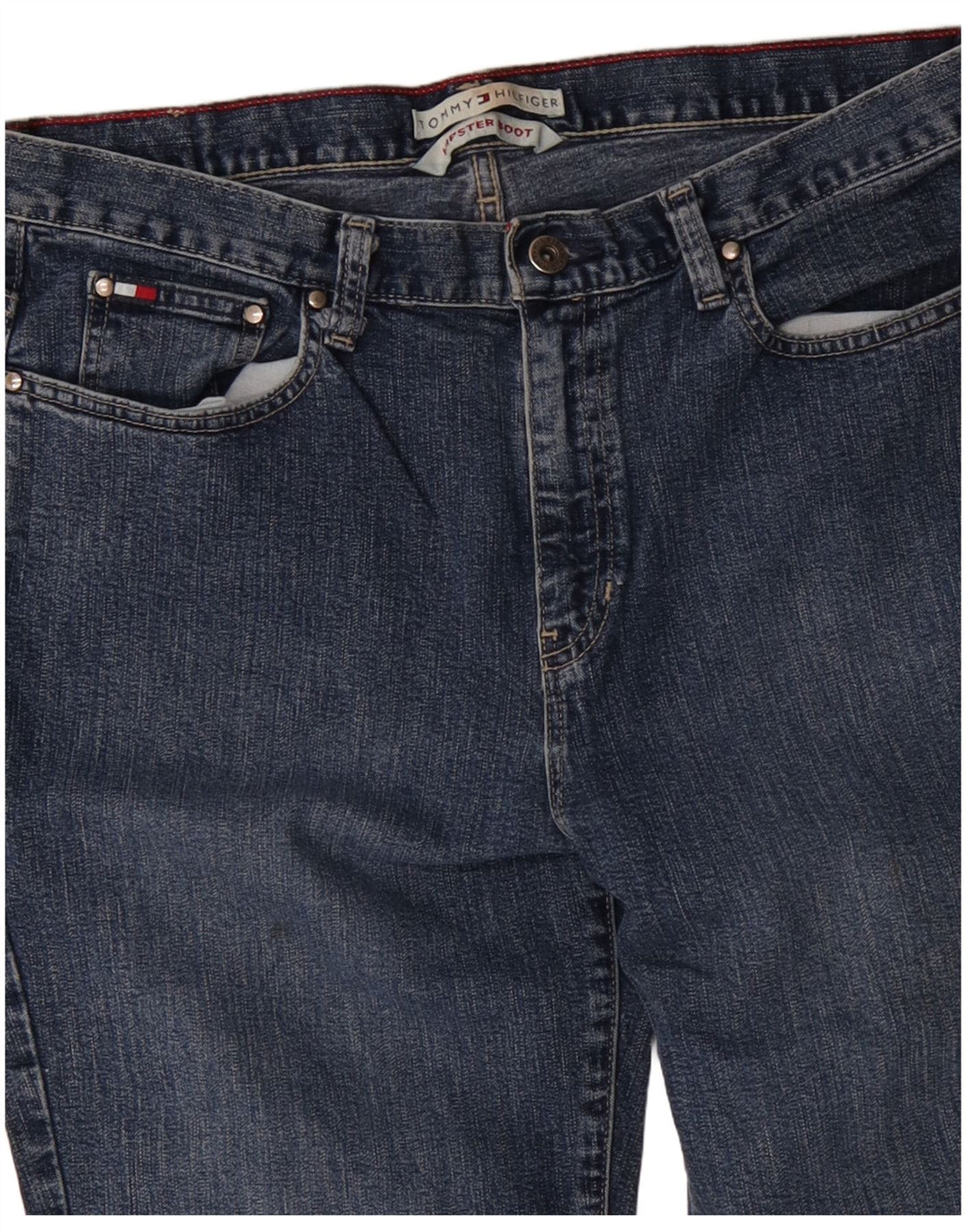 TOMMY HILFIGER Hipster Bootcut Jeans til kvinder W34 L31 Blå