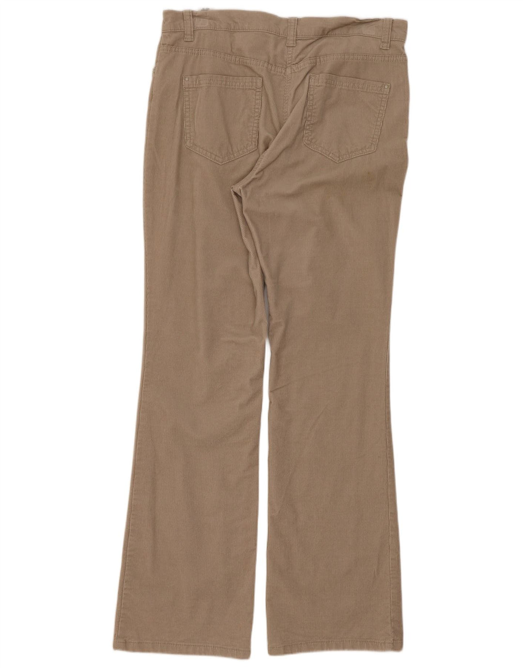 Marks & Spencer Dame Bootcut Corduroy Bukser UK 12 Medium W32 L30 Beige