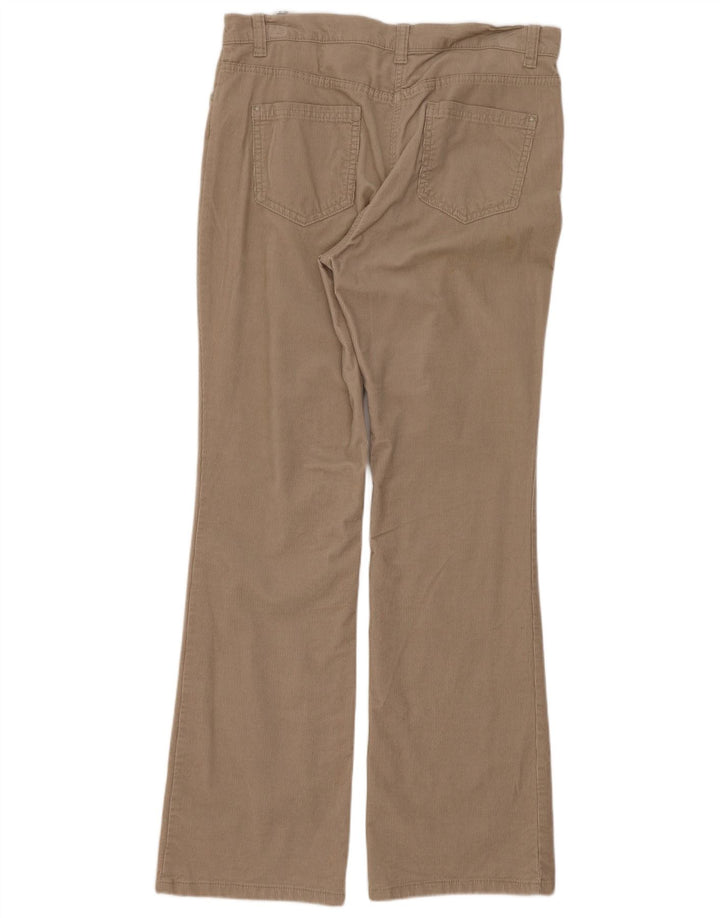 Marks & Spencer Dame Bootcut Corduroy Bukser UK 12 Medium W32 L30 Beige