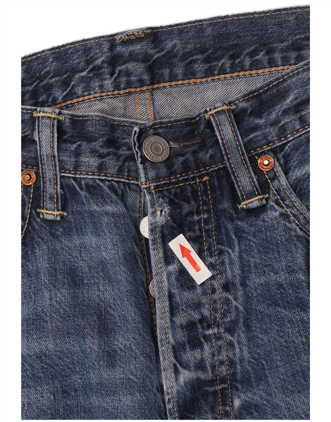 Levi's Herre 501 Straight Jeans W31 L34 Blå