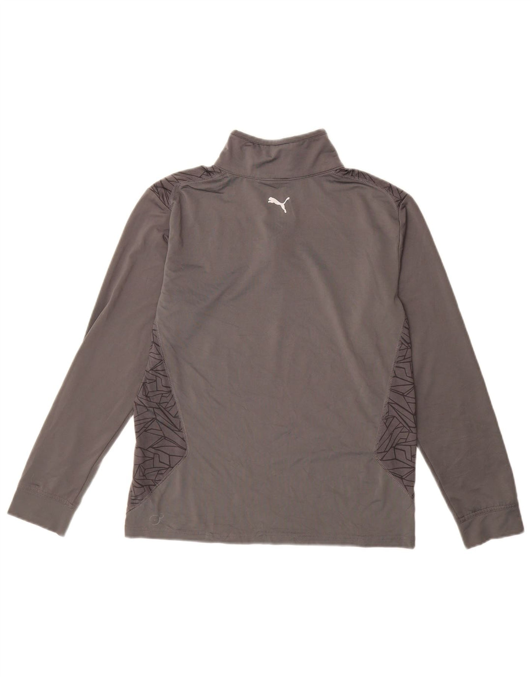PUMA Drenge Zip Neck Pullover Træningsdragt Top 11-12 År Stor Grå