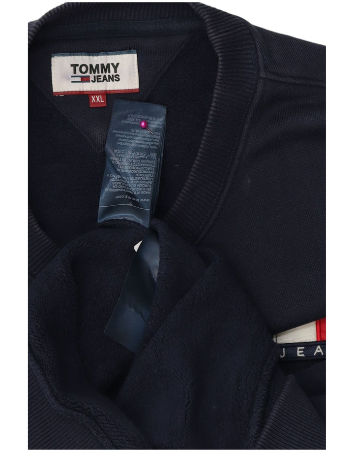 TOMMY HILFIGER Sweatshirt til mænd 2XL Marineblå Bomuld