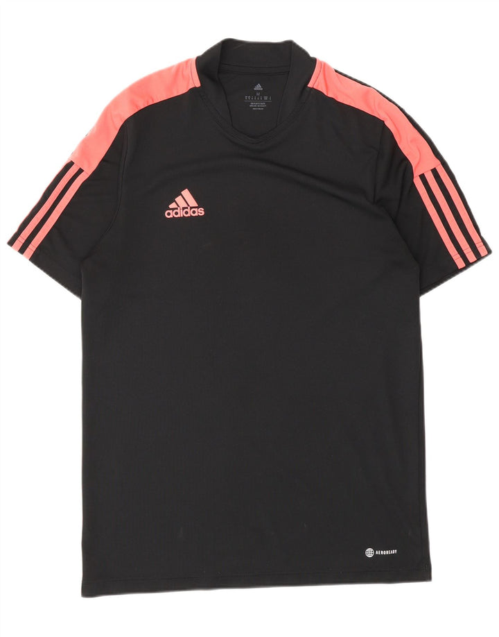 Adidas Kortærmet Regular T-Shirt Top Medium Sort Colourblock