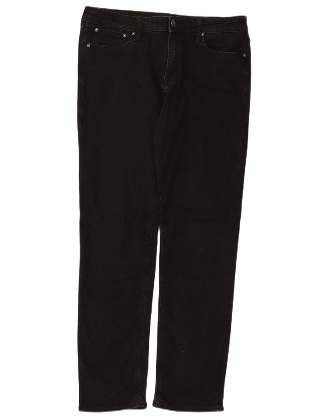 Jack & Jones Straight Jeans til mænd W34 L34 Sort bomuld