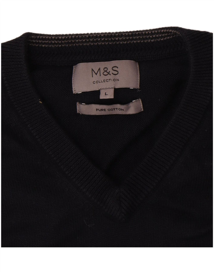 Marks & Spencer Herrevest Tank Top Stor Marineblå Bomuld