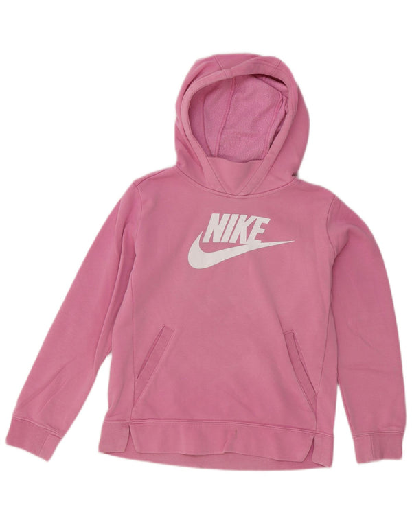 Nike piger grafisk hættetrøje 11-12 år Pink bomuld