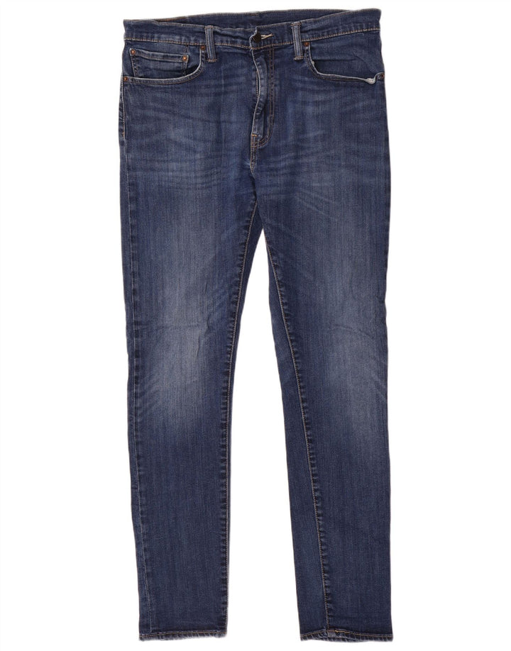 Levi's Herre 512 Slim Jeans W36 L34 Blå Bomuld