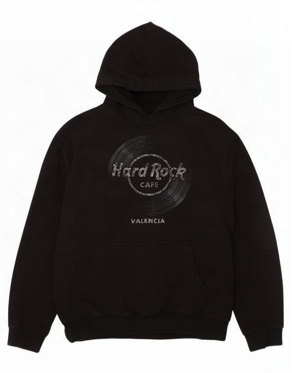 Hard Rock Cafe Herre Valencia Graphic Hoodie Jumper XL Sort Bomuld