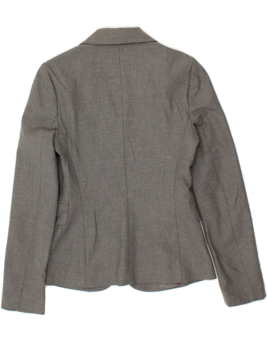 BENETTON Womens 3 Button Blazer Jacket IT 38 XS Grey Polyester Vintage Benetton and Second-Hand Benetton from Messina Hembry 