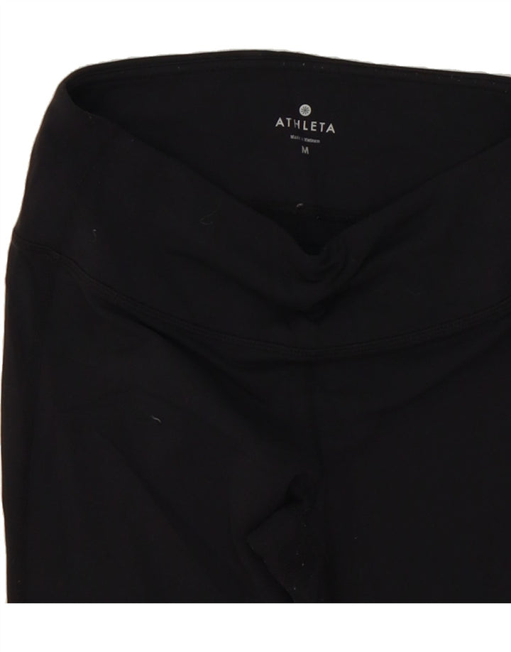 ATHLETA Womens Capri Leggings UK 12 Medium  Black Nylon Vintage Athleta and Second-Hand Athleta from Messina Hembry 