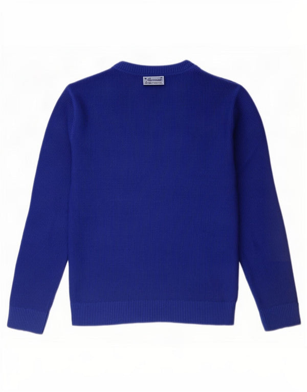 Reiss Womens Boat Neck Jumper Sweater UK 18 XL Blue Acrylic