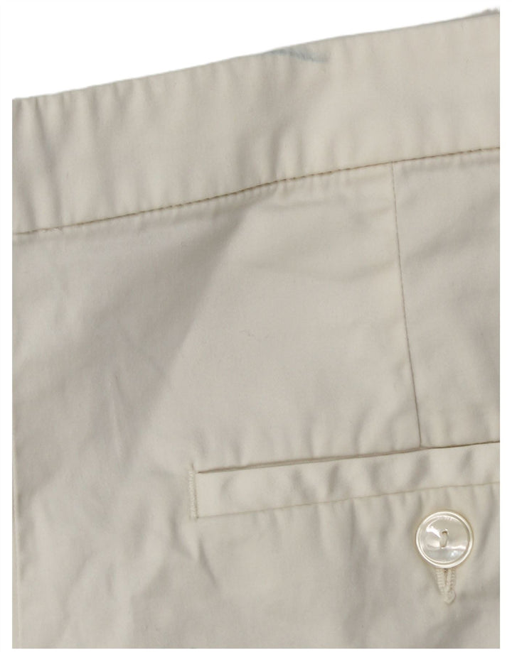 Massimo Dutti Dame Chino Shorts EU 38 Small W28 White Bomuld