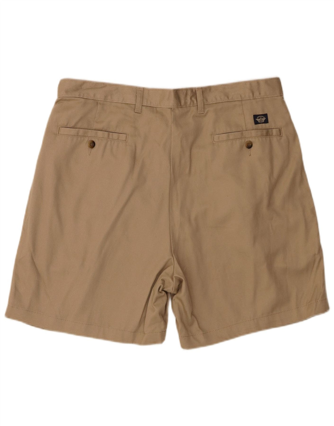 DOCKERS Herre Khakis Pegged Chino Shorts W36 Stor Beige Bomuld
