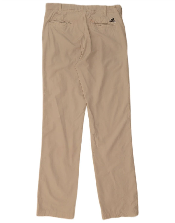 Adidas Straight Chino Bukser til mænd W30 L32 Beige Polyester