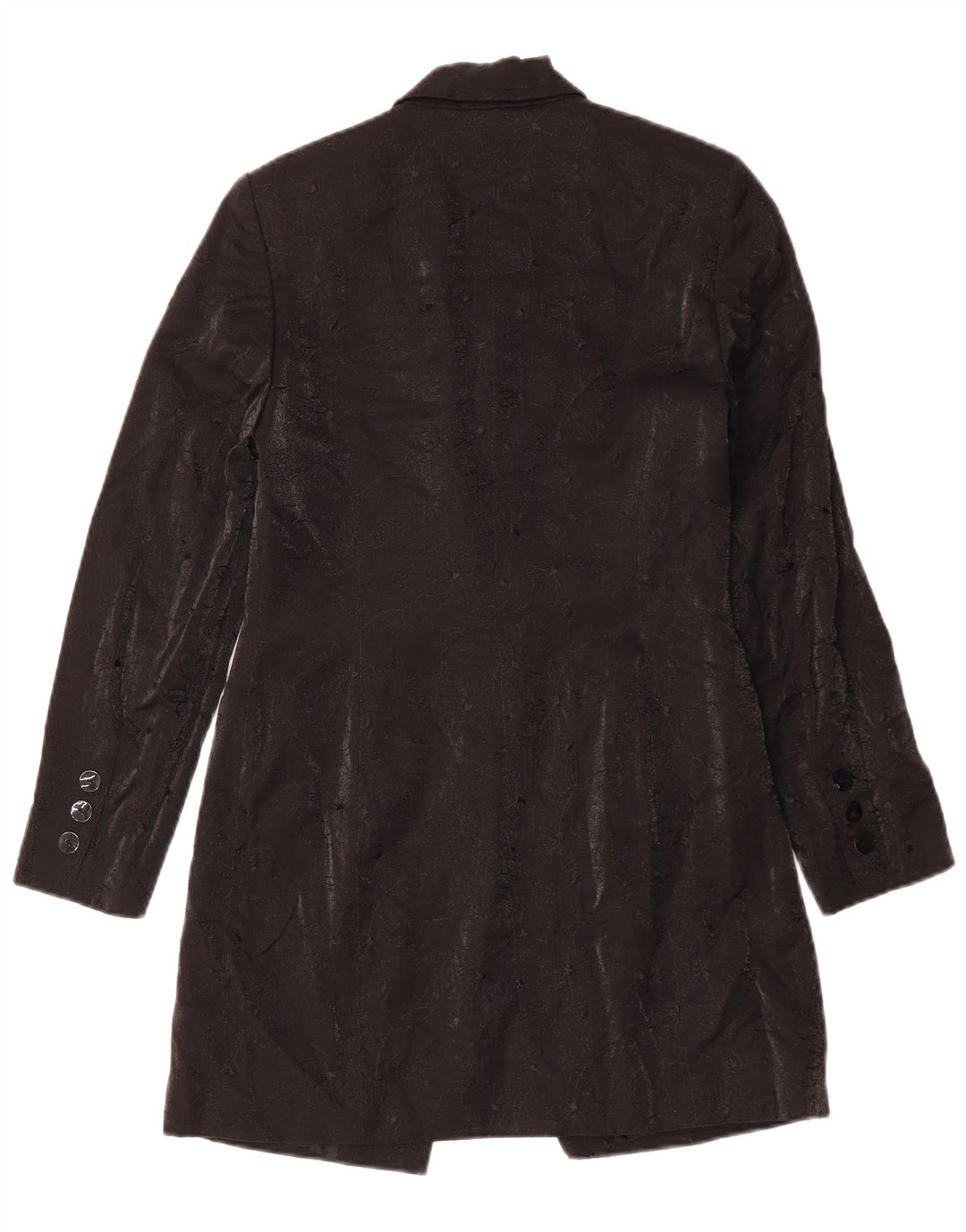 RICHARDS Dameoverfrakke UK 10 Small Black Floral Viscose