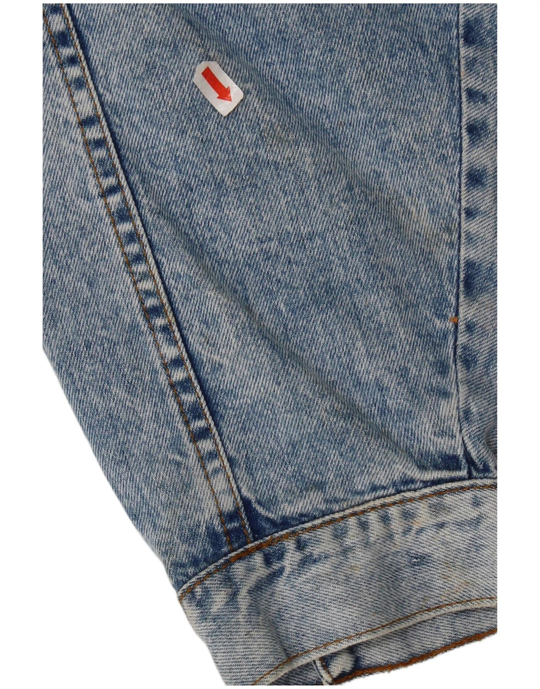 Vintage denimjakke til kvinder UK 12 Medium Blue Cotton