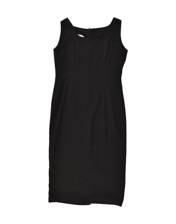 ASPESI Womens Sleeveless Sheath Dress IT 46 Large Black Polyester | Vintage Aspesi | Thrift | Second-Hand Aspesi | Used Clothing | Messina Hembry 