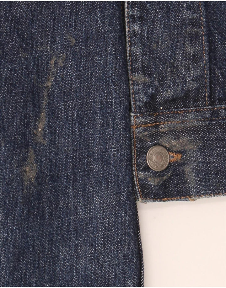 Sisley Herre denimjakke UK 36 Small Navy Blue
