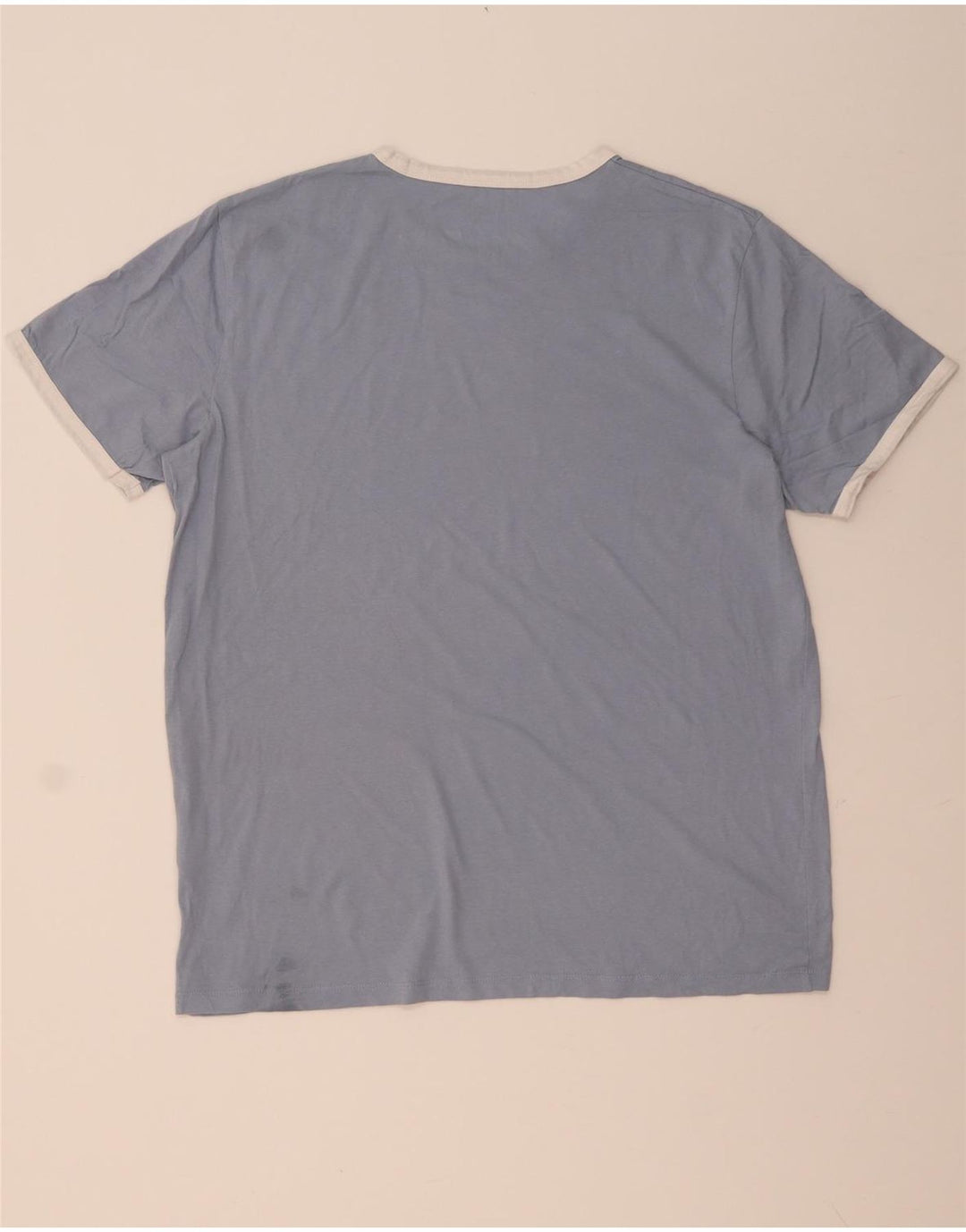 JACK & JONES Herre T-Shirt Top XL Blå Bomuld