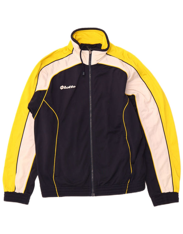 LOTTO Træningsdragt til mænd, topjakke, lille marineblå colourblock polyester