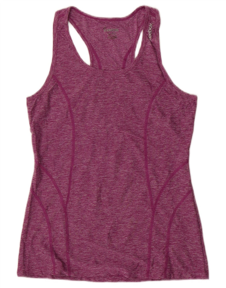 REEBOK Damevest Top UK 6 XS Lilla Flecked Polyester