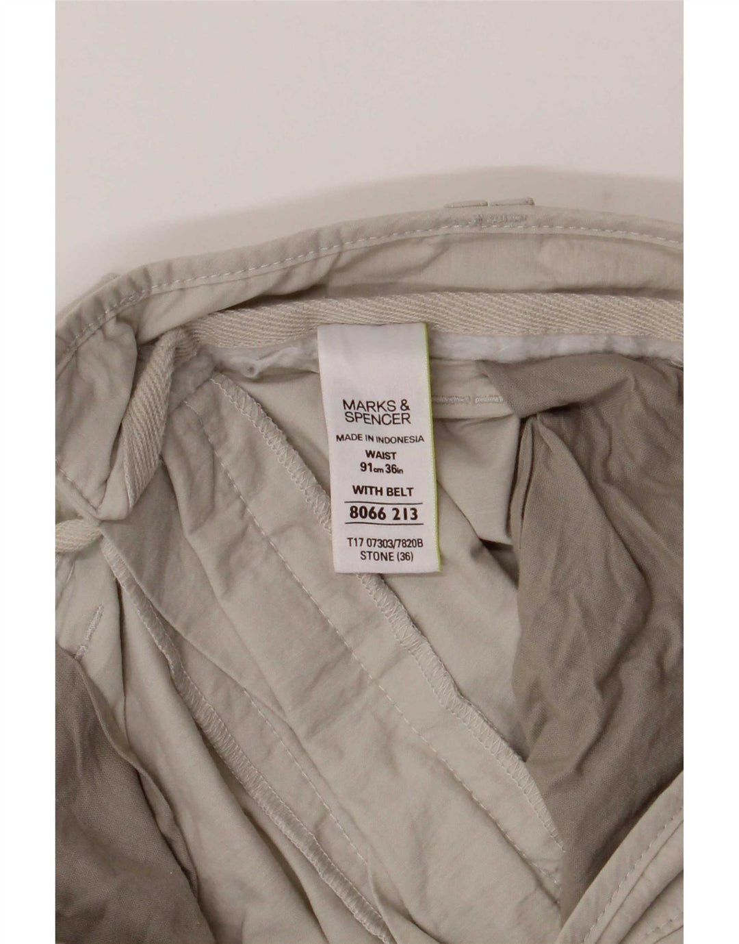 Marks & Spencer Herre Cargo Bermuda Shorts Large W36 Beige Bomuld